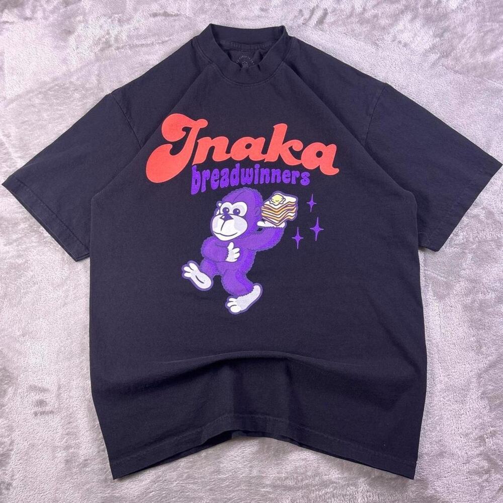 Inaka Power Breadwinners Gorilla Graphic T-Shirt Men’s Medium Black Streetwear